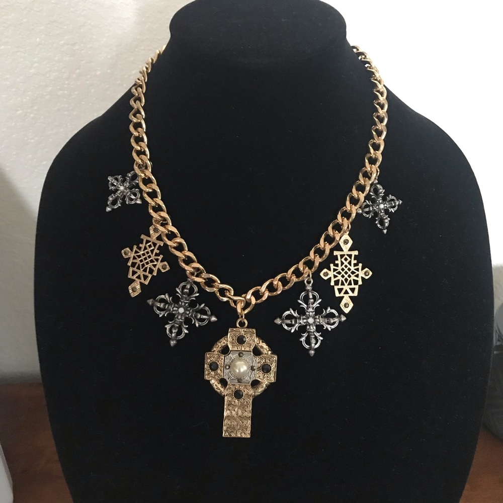 Multi colored statement piece necklace!